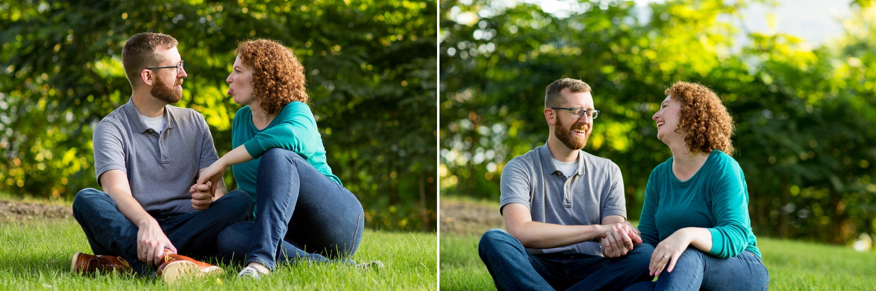fun engagement photos at Fort Hunter